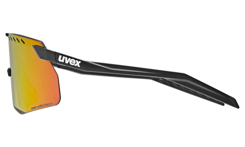 Glasses Uvex pace stage S CV black matt / racy red - 2