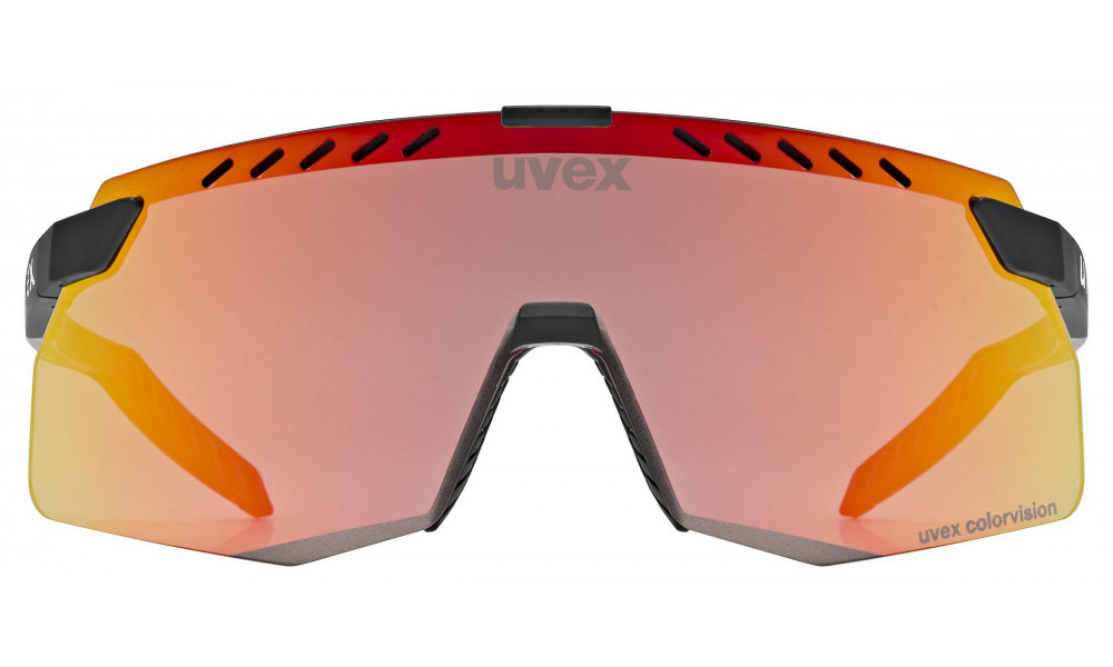 Очки Uvex pace stage S CV black matt / racy red - 3