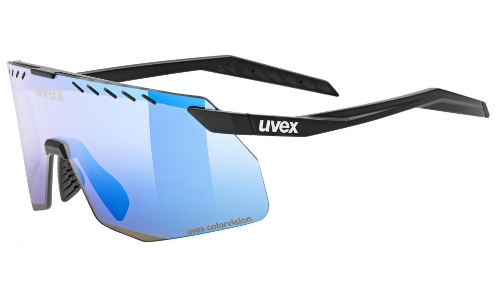 Glasses Uvex pace stage S CV black matt / buzzy blue - 1