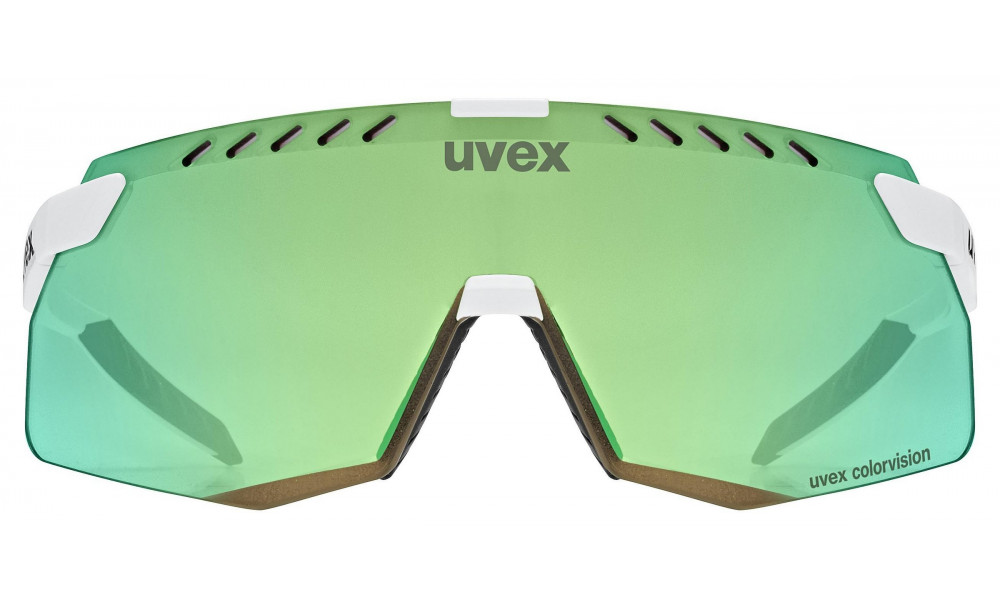 Очки Uvex pace stage S CV white matt / glossy green - 3