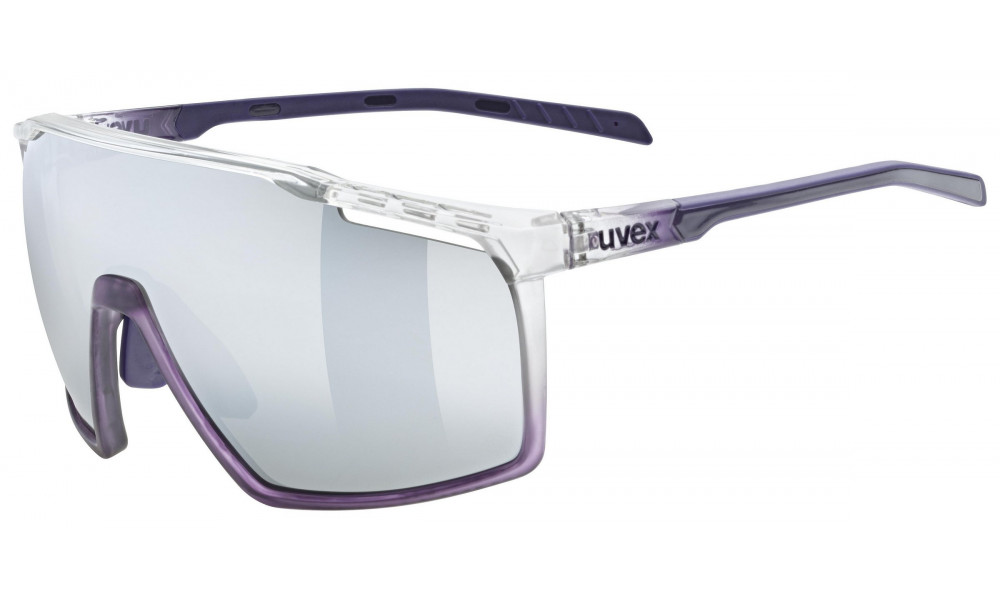 Glasses Uvex mtn perform clear-met purple / mirror silver - 1