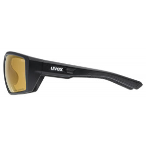 Glasses Uvex mtn venture CV V black matt / litemirror red