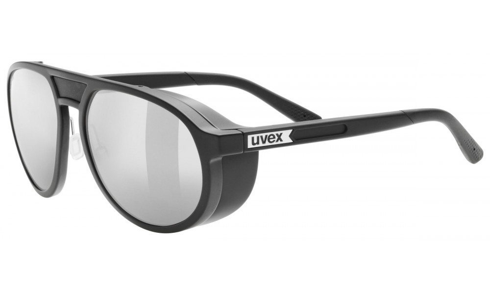 Glasses Uvex mtn classic pure black matt / mirror silver - 1