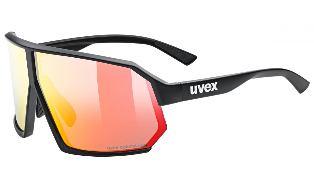 Очки Uvex sportstyle 237 CV black mat / racy red - 1
