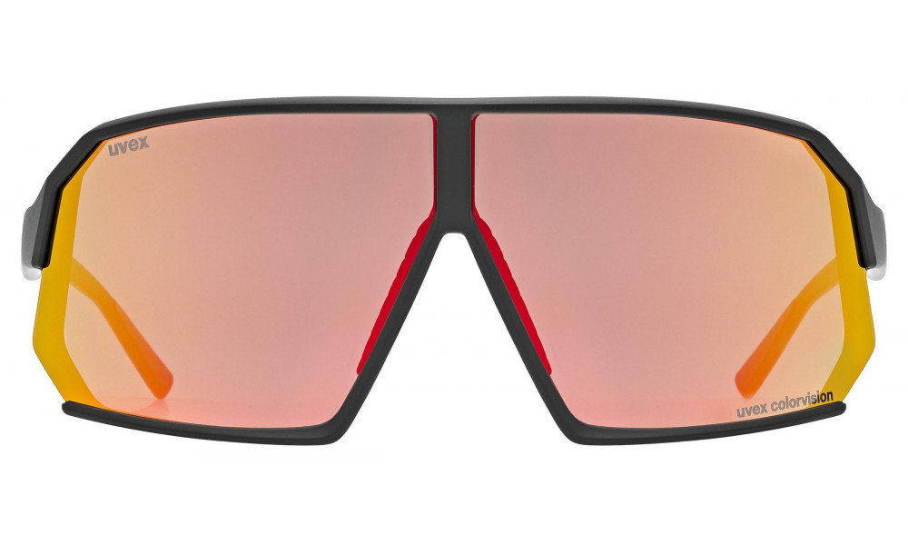 Очки Uvex sportstyle 237 CV black mat / racy red - 3