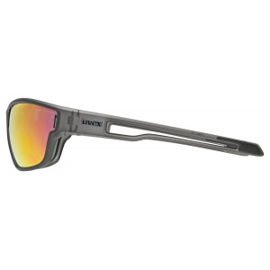 Glasses Uvex sportstyle 806 smoke mat / mirror red