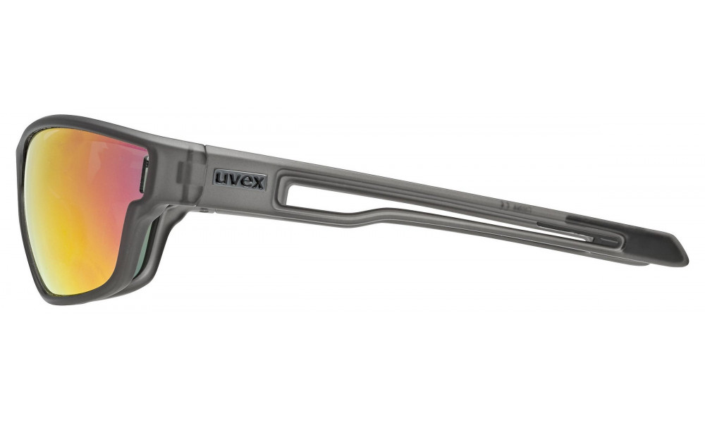 Glasses Uvex sportstyle 806 smoke mat / mirror red - 2