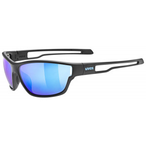 Glasses Uvex sportstyle 806 black matt / mirror blue