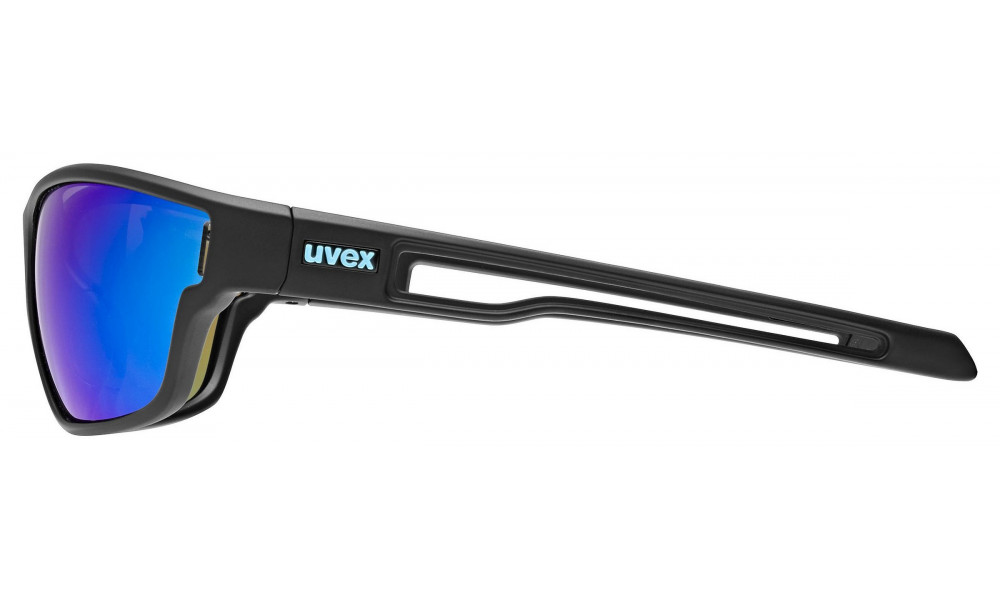 Glasses Uvex sportstyle 806 black matt / mirror blue - 2