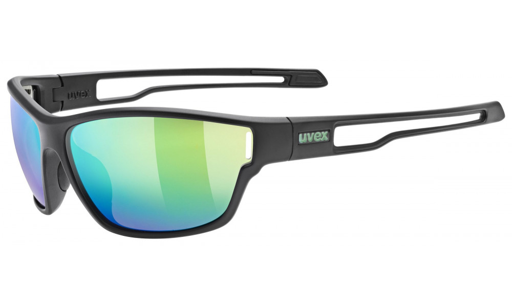 ???? Uvex sportstyle 806 black matt / mirror green - 1