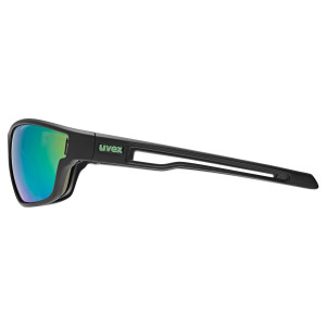 Glasses Uvex sportstyle 806 black matt / mirror green