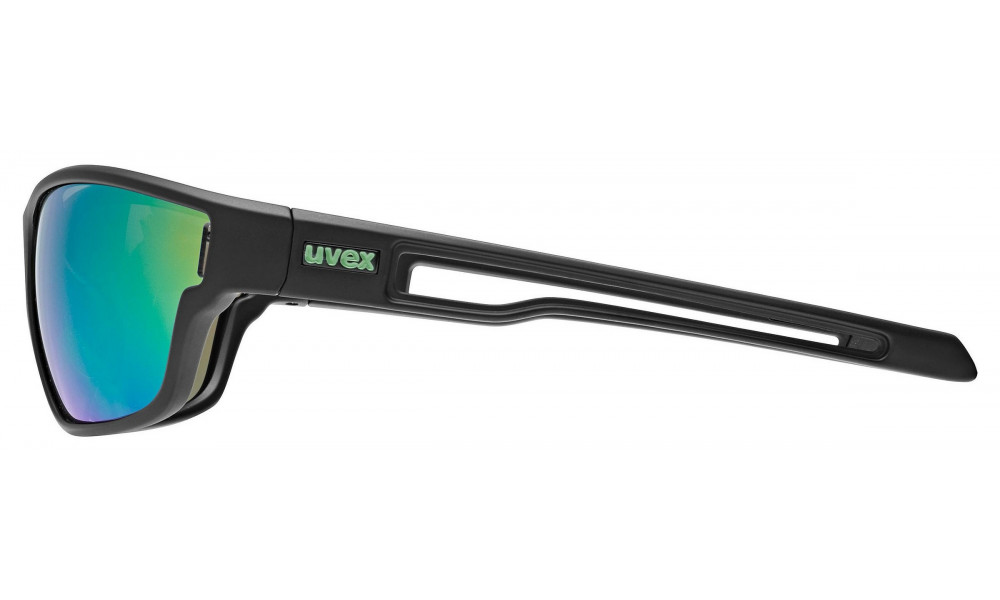Очки Uvex sportstyle 806 black matt / mirror green - 2