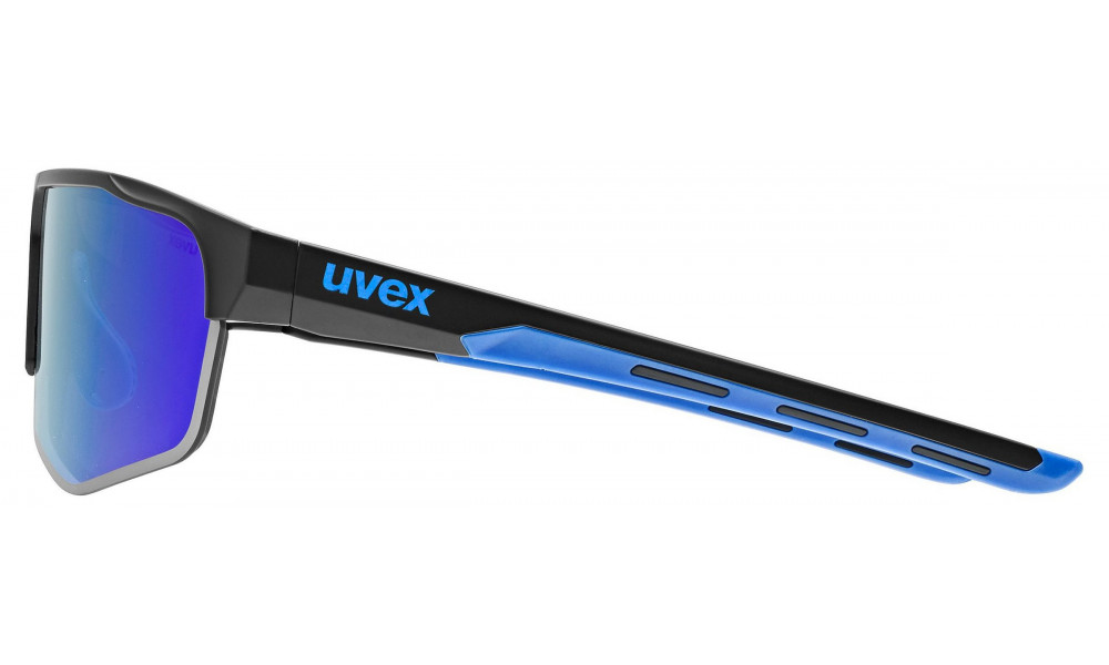Очки Uvex axos set black mat / mirror blue - 2