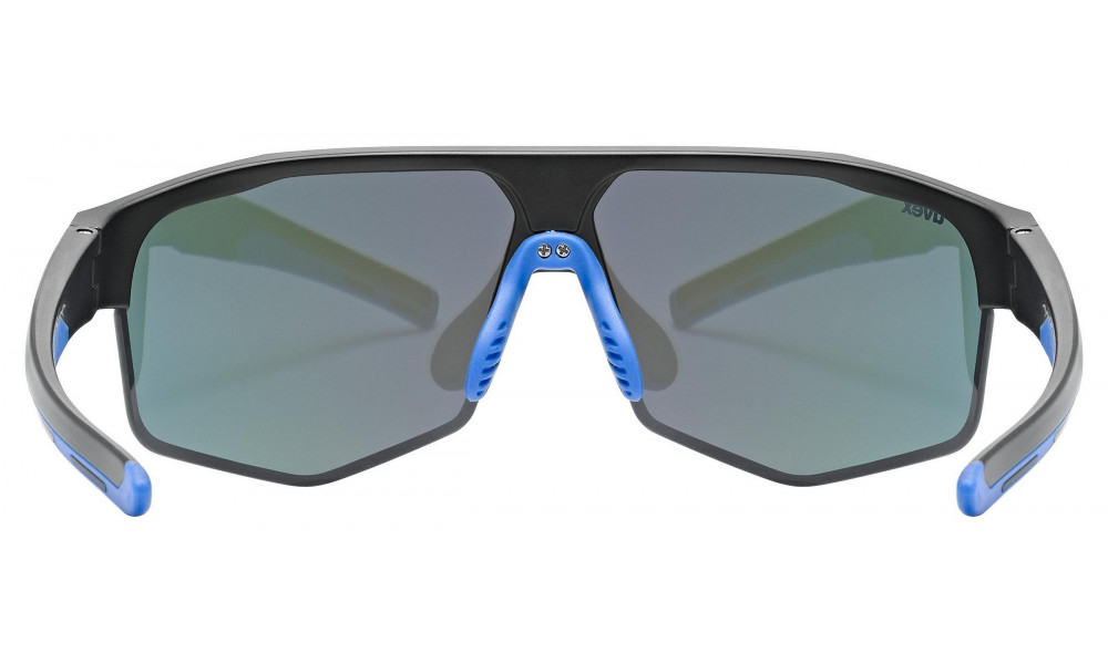 Очки Uvex axos set black mat / mirror blue - 3