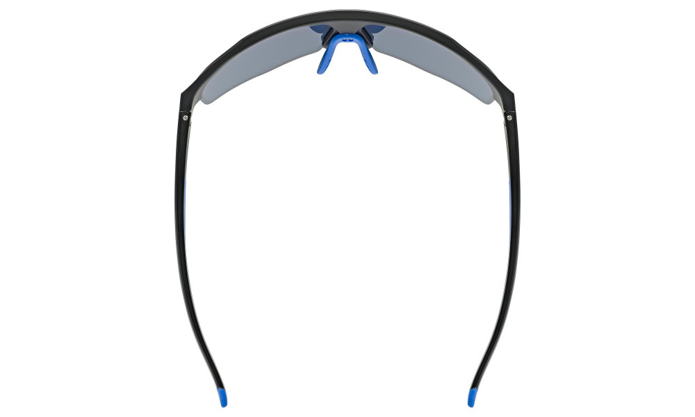 Очки Uvex axos set black mat / mirror blue - 6