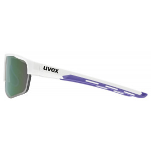 Glasses Uvex axos set white matt / mirror purple