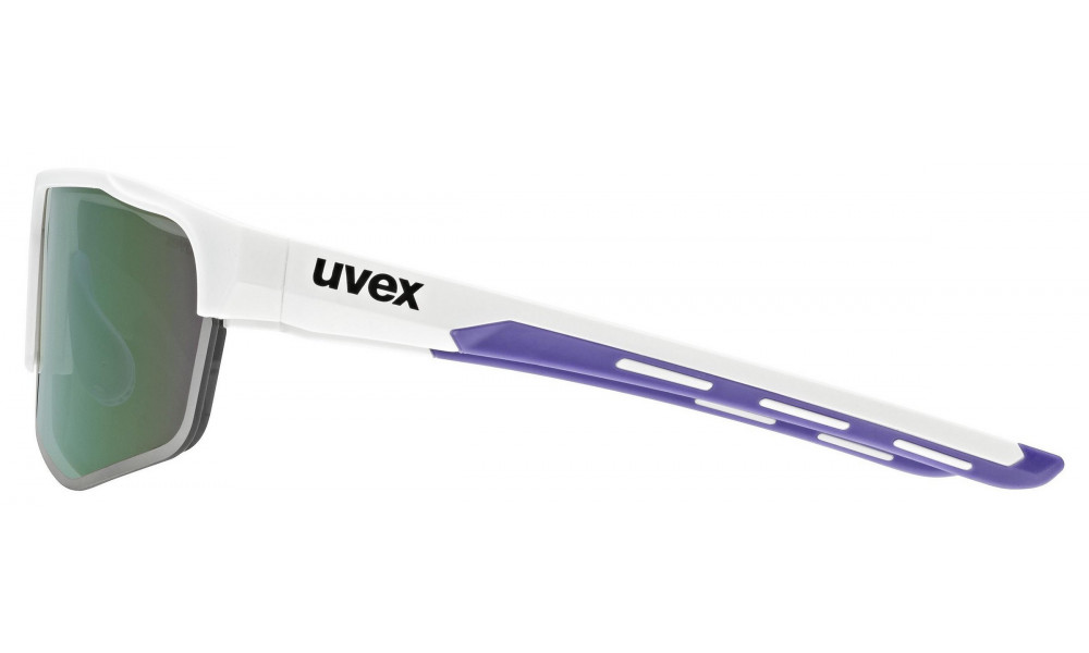 Очки Uvex axos set white matt / mirror purple - 2