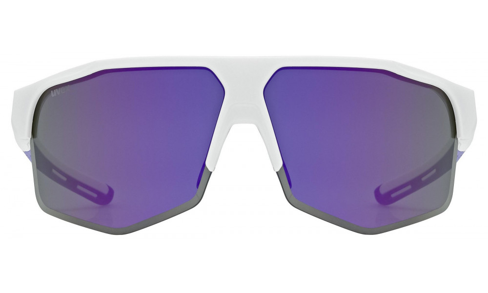Очки Uvex axos set white matt / mirror purple - 4
