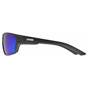 Glasses Uvex sportstyle 233 P black mat / mirror green