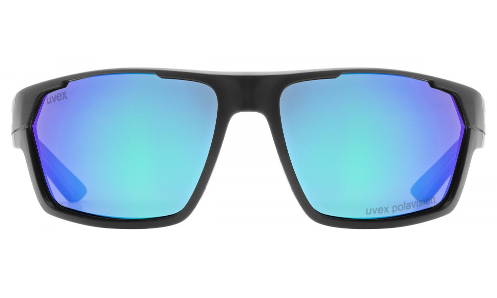 Очки Uvex sportstyle 233 P black mat / mirror green - 3