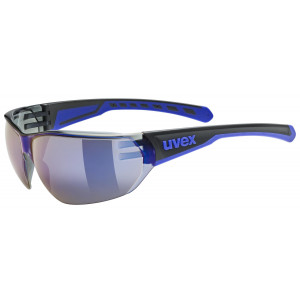 Glasses Uvex equate black-blue matt / mirror blue