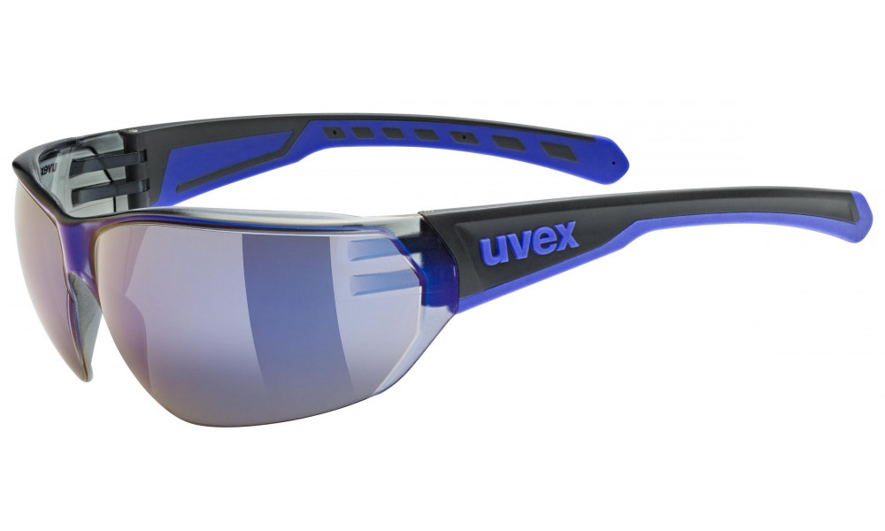 ???? Uvex equate black-blue matt / mirror blue - 1