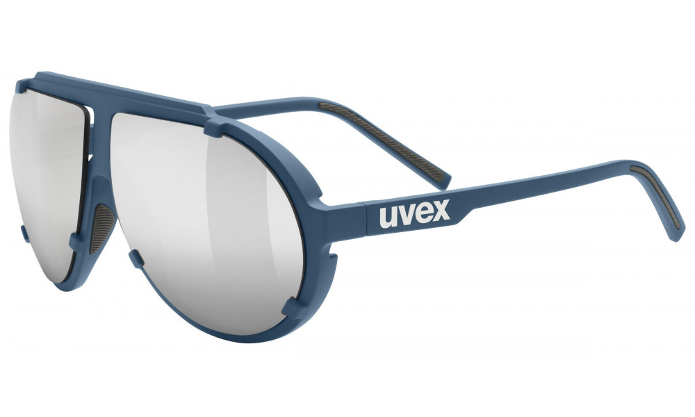 Glasses Uvex esntl pina blue matt / mirror silver - 1