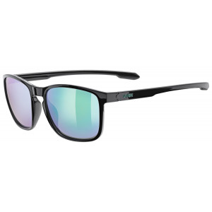 Glasses Uvex LGL 52 black / mirror green