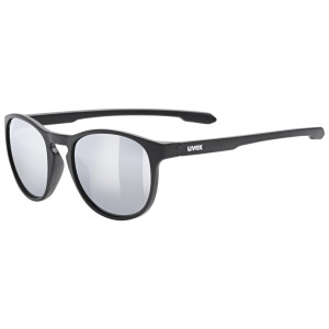 Glasses Uvex LGL 53 black matt / mirror silver