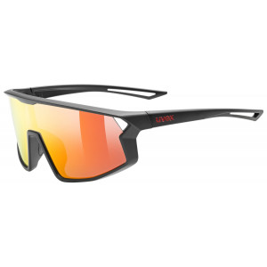 Glasses Uvex skyrise jr. black matt / mirror red