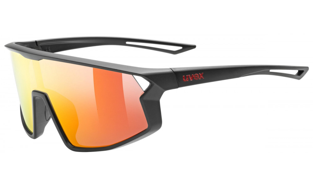 Очки Uvex skyrise jr. black matt / mirror red - 1