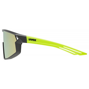 Glasses Uvex skyrise jr. black-yellow matt / mirror yellow