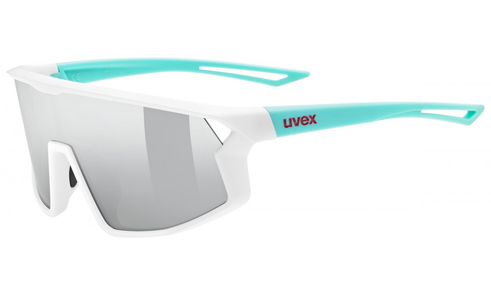 Очки Uvex skyrise jr. white-green matt / mirror silver - 1