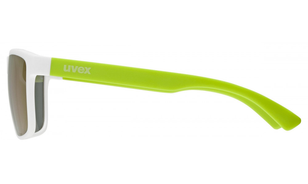 Очки Uvex rookie white-lime mat / mirror green - 2