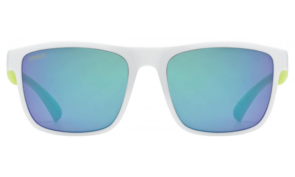 Очки Uvex rookie white-lime mat / mirror green - 3
