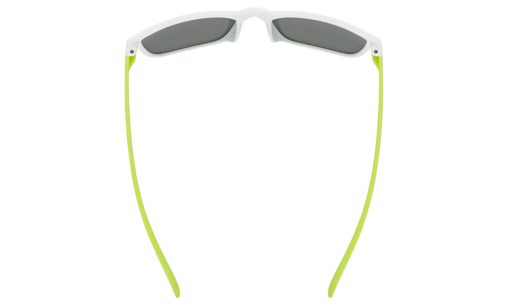 Glasses Uvex rookie white-lime mat / mirror green - 5