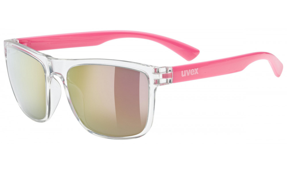 Glasses Uvex rookie clear-pink / mirror pink - 1