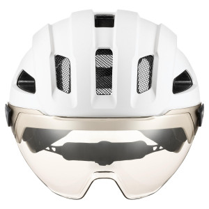 Helmet Uvex stride visor white matt