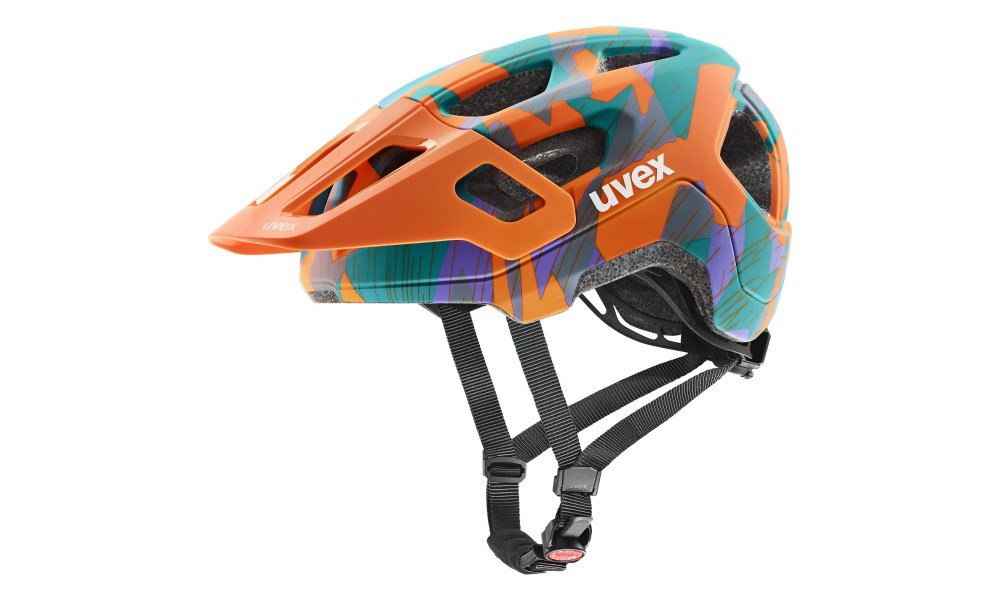 Helmet Uvex react jr. papaya camo matt - 1