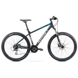 Велосипед Romet Rambler R7.2 27.5" 2022 black-turquoise