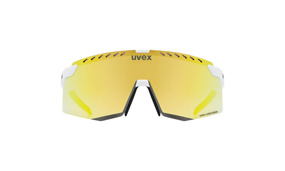 Glasses Uvex pace stage S CV white matt / mirror yellow - 3