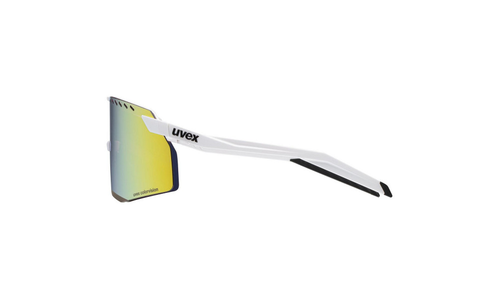 Glasses Uvex pace stage S CV white matt / mirror yellow - 4