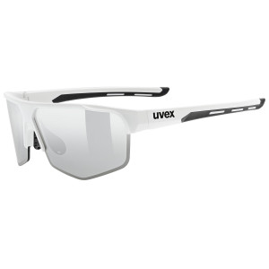 Glasses Uvex axos set white matt / mirror silver