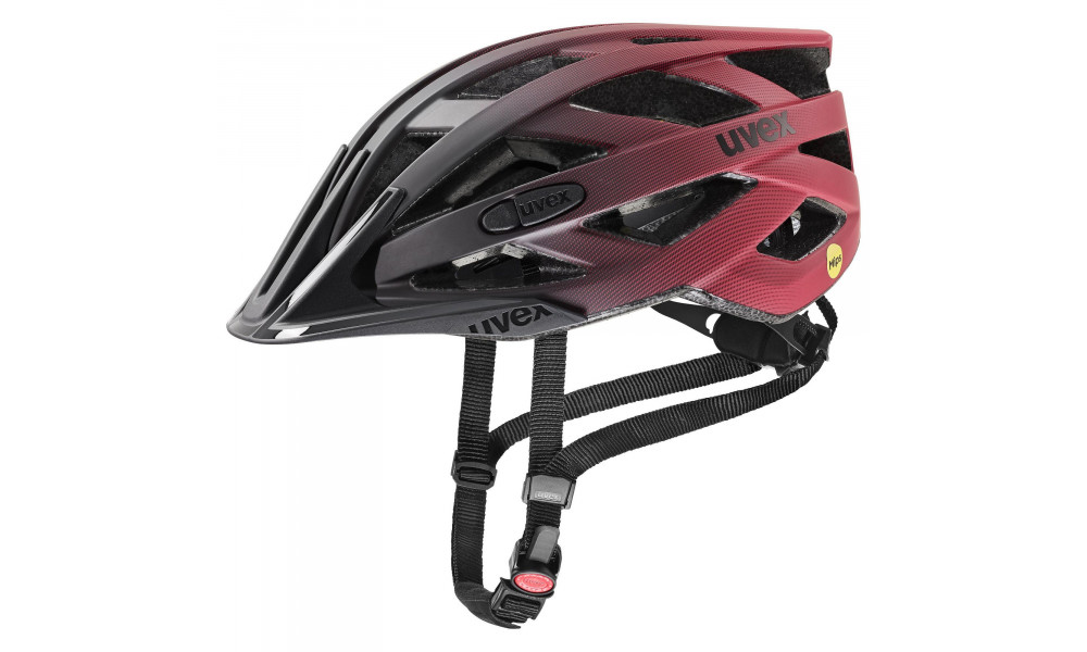 Helmet Uvex i-vo cc MIPS black-red matt - 1