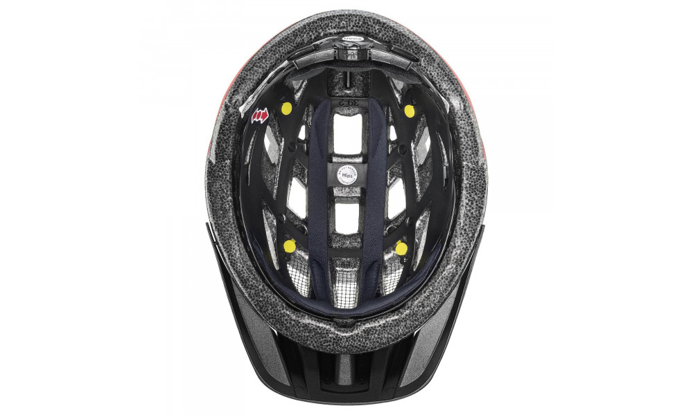 Helmet Uvex i-vo cc MIPS black-red matt - 4