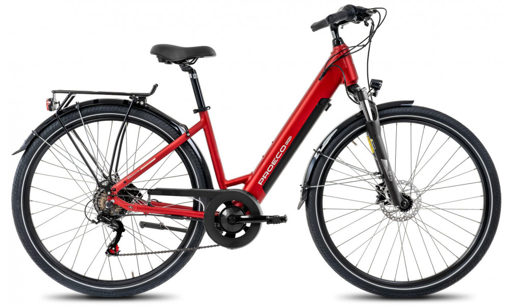 E-bike ProEco Wave AN 1.0 R 504Wh red-silver 