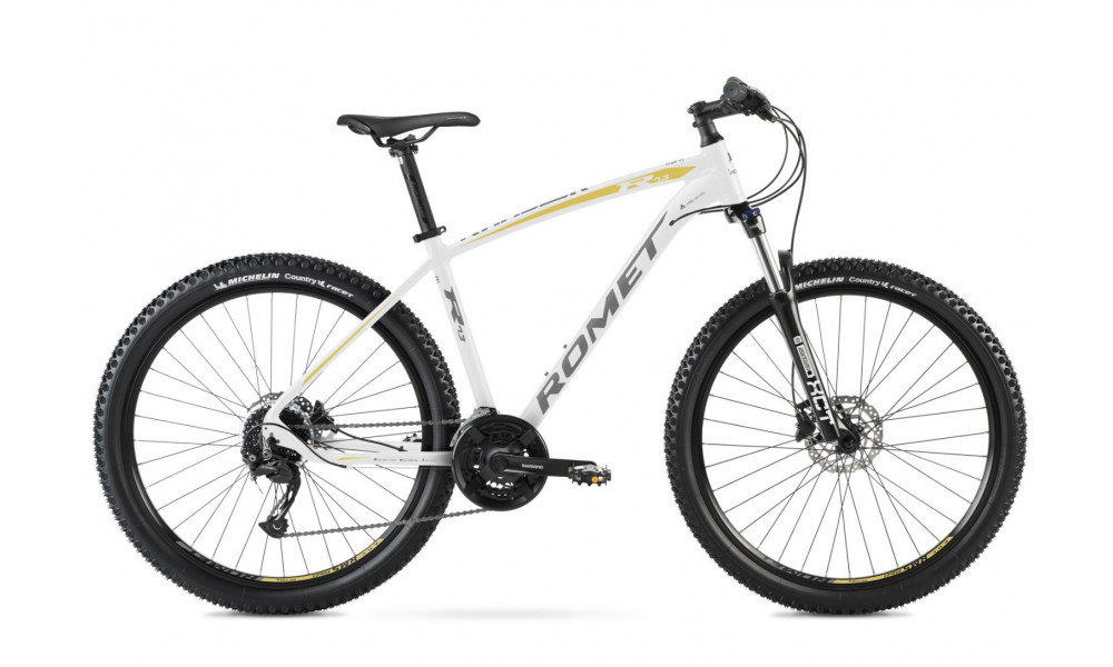 Bicycle Romet Rambler R7.3 27.5" 2022 white-gold 