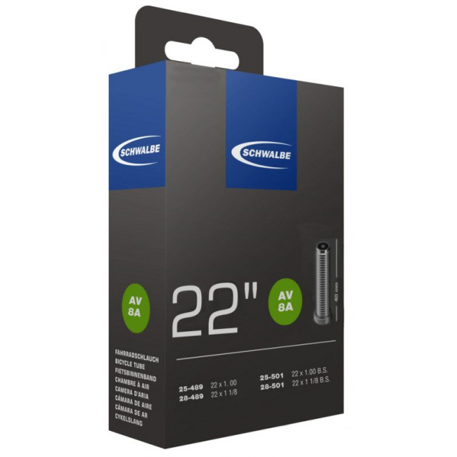 Tube 22" Schwalbe AV8A (25-489/28-501)