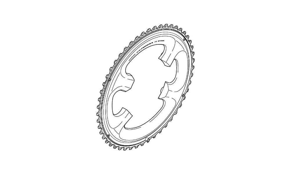 Chainring Shimano FC-6800-46T 