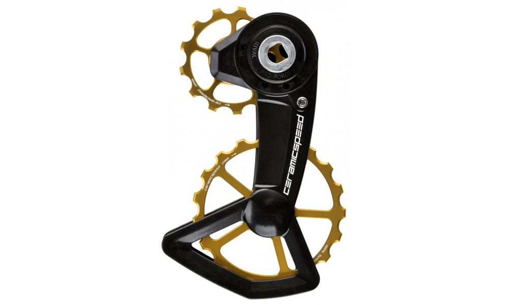 Ролики заднего переключателя CeramicSpeed Oversized X for SRAM Red/Force/Rival AXS XPLR Alloy 607 stai 